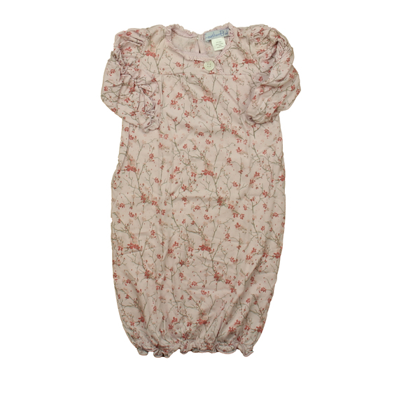 Feather Baby Girls Pink Floral Nightgown size: 3-6 Months - Picture 2 of 2